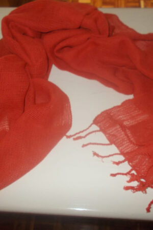 Red Spaced Scarf